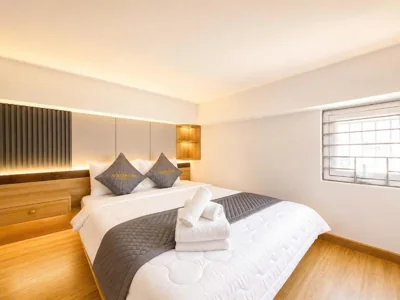 Deluxe tweepersoonskamer — Golden Sun Hotel Apartments 7 - Quận 7